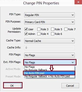 Smart Card reader keyboard asks for PIN number 